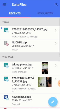 Upload a new or existing photo straight into SuiteFiles.